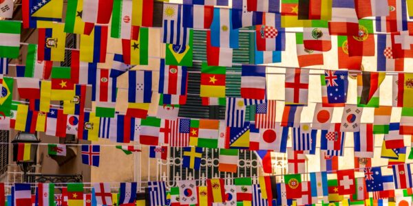 multi colored paper on brown cardboard box