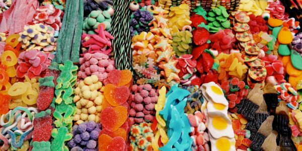 assorted-color fruits on display