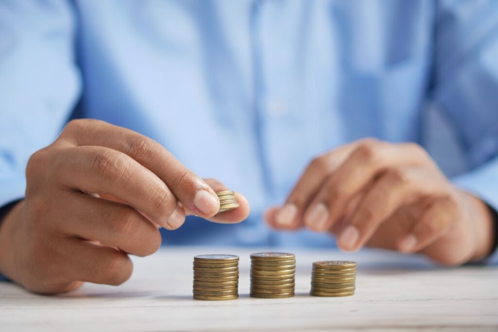 Ilustracija bankarskih usluga i finansijskih transakcija